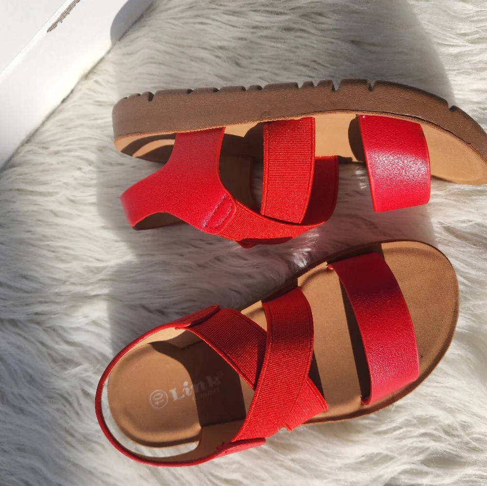 Red Toddler Sandals - Picture 2 of 2